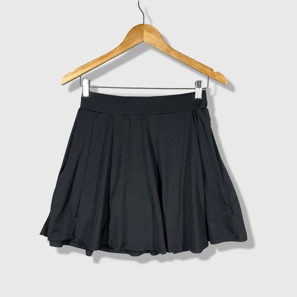 Sunday Swagger Skort Women M Black Athletic Golf Tennis Skirt Sporty Normcore